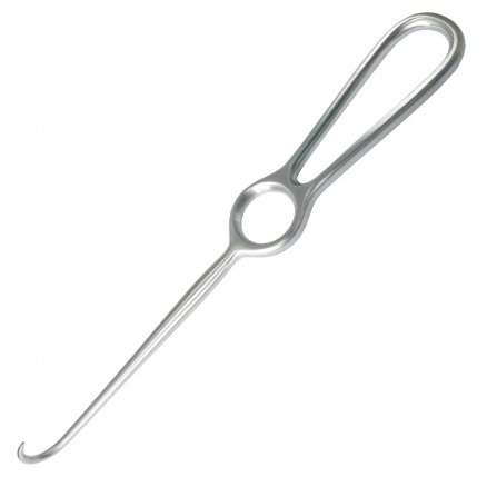 Гачок хірургічний по Kocher, 1 зубець, гострий. Довжина 22 см